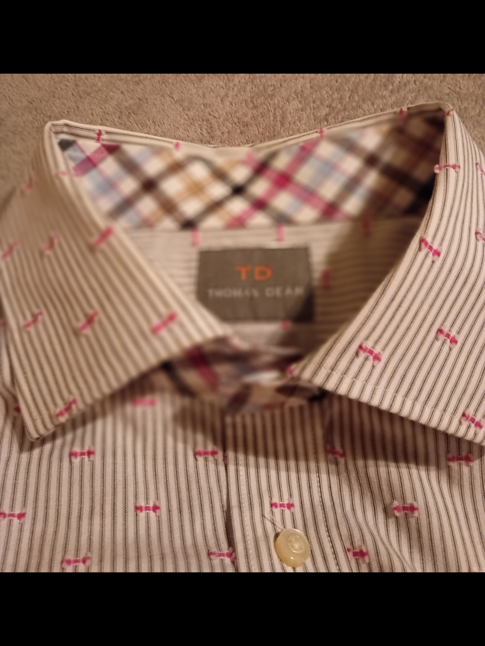 Men's Tall Thomas Dean Button-Up Shirt